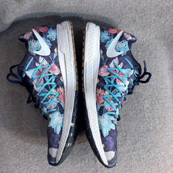 NIKE Sz 8 Zoom Pegasus 32 Floral Running Shoes Lace Up Sneakers Cushioned Soles - Picture 4 of 9